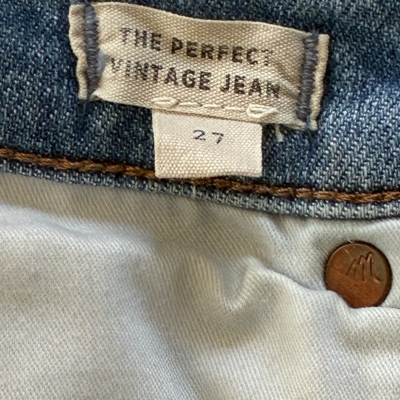 Madewell Straight Leg  Perfect Vintage Jeans - 27 - Picture 7 of 7